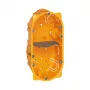 Legrand Batibox 080042 Puszka podtynkowa do ścian pustych, 2-gniazdowa, 2 moduły, głębokość 40 mm, szara