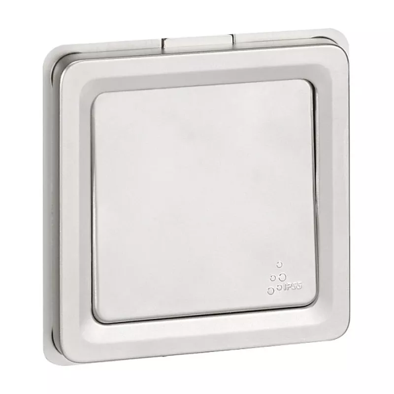 Legrand Soliroc 077811 Uniwersalny wyłącznik załącz/wyłącz i przełącznik, 1-biegunowy, 10AX, 250V, IP55, IK10, szary