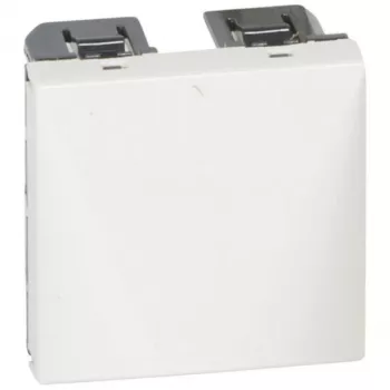 Legrand Valena Life Gniazdo kablowe 2-modułowe białe z odciążeniem kabla - 077550
