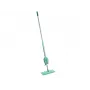 LEIFHEIT Picobello Micro Duo mop płaski z wyciskaczem dźwigniowym, głowica z mikrofibry 33 cm, stalowy trzonek 140 cm, zielono-biały