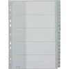 LEITZ 1284 A4 Extra Wide Numbered Index Dividers 1-20, szary, 20-częściowy, polipropylen, 0,12 mm, z zapisywalną kartą tytułową 1284-00
