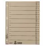LEITZ A4 Extra Wide przekładki indeksujące, tektura manila 230 g/m², szare barwione w masie, puste zakładki, 100 arkuszy 1658-00-85