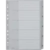 LEITZ A4 Extra Wide PP Index Dividers 1-5, szare z zapisywalną okładką 1283-00-85