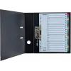 LEITZ A4 przekładki indeksujące Mylar A-Z, 26 zakładek, wielokolorowe, uniwersalne dziurkowanie, 160 g/m², 1 zestaw (100167)