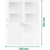 LEITZ Koszulka na Wizytówki na 16 Kart, A4, PP Przezroczysta, 0,11 mm, Boczne Otwarcie, Bezpieczna dla Archiwizacji (4758-30-03)