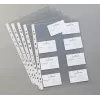 LEITZ Koszulka na Wizytówki na 16 Kart, A4, PP Przezroczysta, 0,11 mm, Boczne Otwarcie, Bezpieczna dla Archiwizacji (4758-30-03)