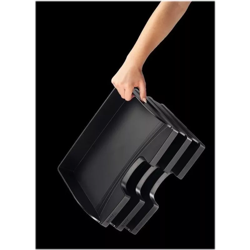 Leitz Click & Store pudełko do przechowywania dokumentów A4, czarne, laminowany karton, 363 x 273 x 70 mm 5218-00-95