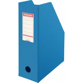 LEITZ Esselte Standardowy organizer na czasopisma DIN A4 niebieski 100 mm karton powlekany PCV 56075