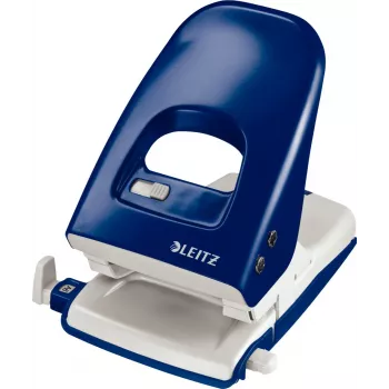LEITZ Nexxt 5138 niebieski dziurkacz 2-otworowy na 40 arkuszy z metalową podstawą i plastikową górą 5138-00-35