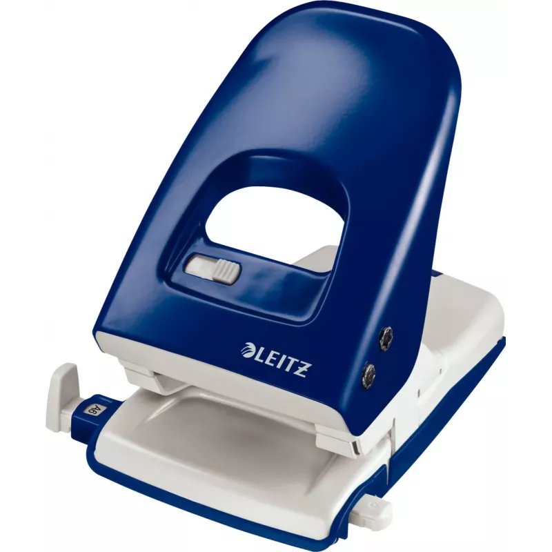 LEITZ Nexxt 5138 niebieski dziurkacz 2-otworowy na 40 arkuszy z metalową podstawą i plastikową górą 5138-00-35