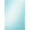 LEITZ Premium A4 Teczka na dokumenty, PVC, niebieska, 0,15 mm, otwarta od góry i z boku, bezpieczna dla archiwizacji, sztywna folia (4100-00-35)