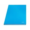 LEITZ Solid Notes A4 w linie czarny 80 kartek twarda oprawa szyty z gumką, uchwytem na długopis, zakładkami i wewnętrzną kieszenią 46640030