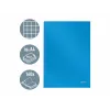 LEITZ Solid Notes A4 w linie czarny 80 kartek twarda oprawa szyty z gumką, uchwytem na długopis, zakładkami i wewnętrzną kieszenią 46640030