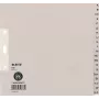 LEITZ Tauenpapier-Register, A-Z, A4, półwysokość, 20-częściowy szary, 100 g/m², dziurkowanie 80 mm, ze wzmocnieniem otworów (6095-00-85)