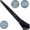 Nożyczki Leitz Titanium Quality 180 mm, ostrza ze stali nierdzewnej z powłoką tytanową, ergonomiczne uchwyty Soft-Grip, czarno-czerwone, do papieru i tkanin 5419-60-95