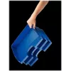 Leitz WOW pudełko do przechowywania A4 metaliczny niebieski grzbiet 70 mm Click & Store 5218-00-35