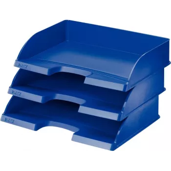 Leitz WOW pudełko do przechowywania A4 metaliczny niebieski grzbiet 70 mm Click & Store 5218-00-35