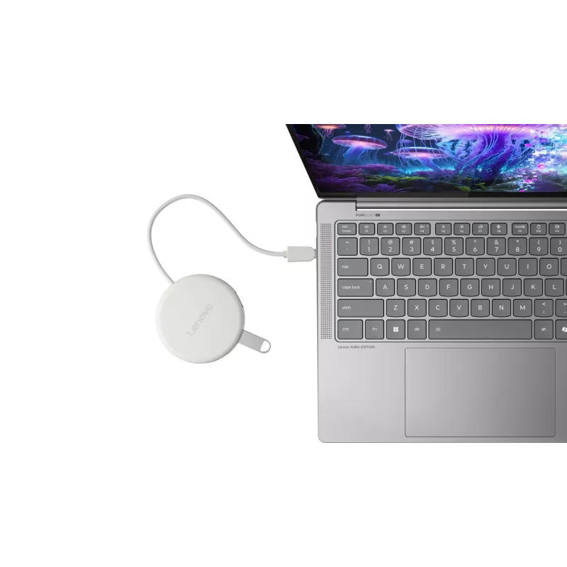 Lenovo Slim USB-C Hub GX91V16416 koncentrator, HDMI 2.1, USB 10 Gb/s, Seashell