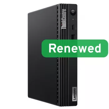 Lenovo ThinkCentre M70q Tiny Desktop PC - Intel Core i5-10400T - 8GB DDR4 - 256GB NVMe SSD - Intel UHD Graphics 630 - Windows 11 Pro - Renewed Grade A