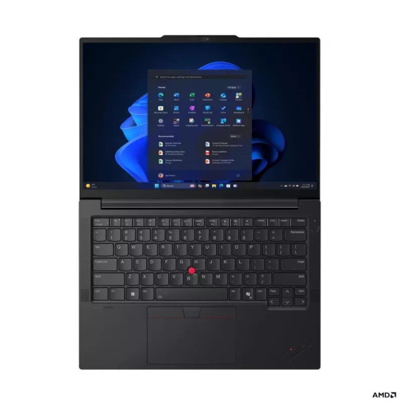 Lenovo ThinkPad E14 G8 AMD 14 calowy WUXGA IPS Laptop, AMD Ryzen AI 5 330, 16 GB DDR5 RAM, 512 GB SSD, Radeon Graphics, Windows 11 Pro, Czarny, Klawiatura nordycka