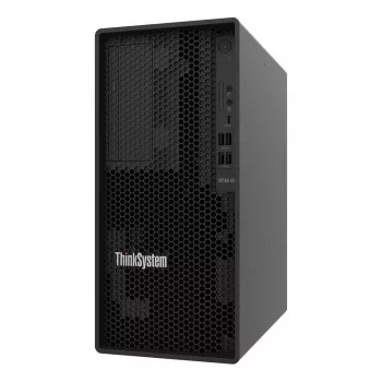 Lenovo ThinkSystem ST45 V3 7DH5 Serwer wieżowy - AMD EPYC 4124P 12-rdzeniowy, 16GB DDR5 ECC, 8x 3.5 cala kieszenie bez hot-swap, bez systemu operacyjnego
