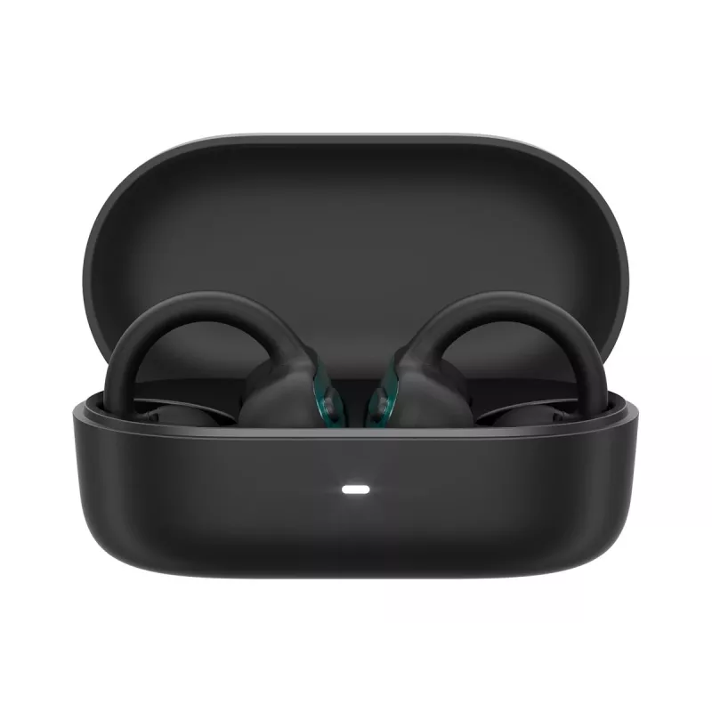 Lenovo X500 Open-Ear Clip-on Wireless Earbuds – Bluetooth 5.3, IPX5, 28h Battery, Black