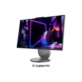 Lenovo Yoga AIO 27IPH11 Komputer All-in-One, 27-calowy wyświetlacz QHD IPS, Intel Core Ultra 7, 32GB RAM, 1TB SSD, Windows 11 Home, Luna Grey