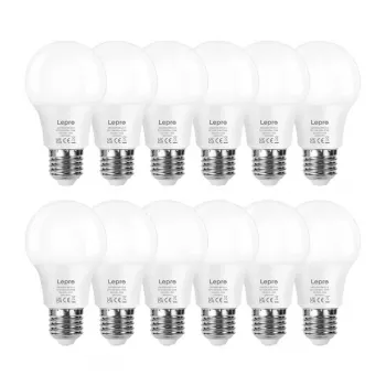 LEPRO 100089-WW-EU-12 Żarówka LED E27 A60 8.5W (odpowiednik 60W) 806 lm 2700K Ciepła biel 180° 12 sztuk