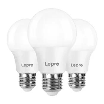 LEPRO 100089-WW-EU-3 Żarówka LED, E27, A60, 8.5W (60W), 806 lm, 2700K Ciepła biel, 180°, 3 szt.