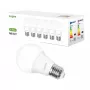 LEPRO 100090-DW-EU-6 Żarówka LED, E27, A60, 8.5W (odpowiednik 60W), 806 lm, 6500K zimna biel, kąt świecenia 180°, opakowanie 6 szt.