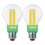 LEPRO 100094-WW-EU-2 E27 Żarówka LED Filament, 7.2W (odpowiednik 100W), 1521 lm, 2700K Ciepła biel, Klasa energetyczna A, 2 szt.