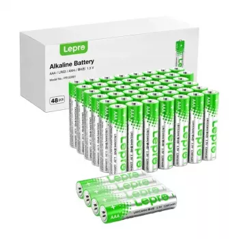 LEPRO 130001-48 AAA R3 Baterie alkaliczne, 48 szt. | 1,5 V długotrwałe, bezrtęciowe