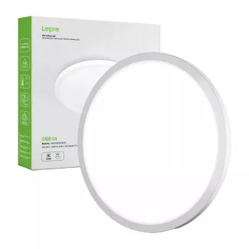 LEPRO 1500039-DW-EU 24W 2400lm LED sufitowa lampa światło dzienne biała IP54