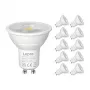 LEPRO 200084-DW-EU-10 GU10 ściemnialna żarówka LED, 4,5W, 345 lm, 6500K, 38°, 10 szt.