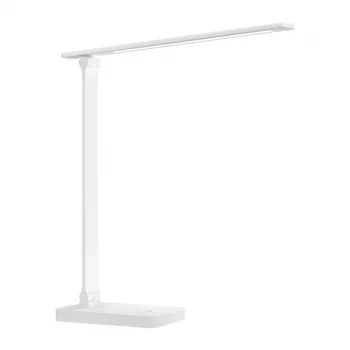 LEPRO 310003 LED Lampa biurkowa, 700 lm, 5 temperatur barwowych, dotykowe ściemnianie, port ładowania USB, biała