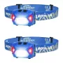 LEPRO 320014-B-2 Latarka czołowa 2 szt., 1200 lumenów, ładowanie USB-C, wodoodporność IPX5, czujnik ruchu, 5 trybów