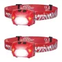LEPRO 320014-R-2 USB Ładowana Latarka Czołowa LED, 2 szt., 200 lumenów, IPX4 Wodoszczelna, 5 Trybów ze Światłem Czerwonym, Ładowanie USB-C, Regulowany Pasek na Głowę