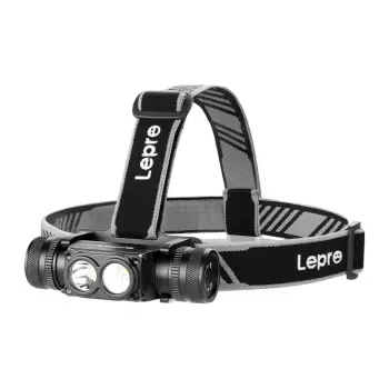 LEPRO 320018 Ładowalna czołówka LED z czujnikiem ruchu, 1000 lumenów, ładowanie USB-C, IPX4