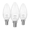 LEPRO 600059-WW-EU-3 Żarówka LED E14 C37 4.2W (zamiennik 40W) 470lm 2700K Ciepła biel 250° kąt świecenia, opakowanie 3 szt.
