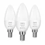 LEPRO 600059-WW-EU-3 Żarówka LED E14 C37 4.2W (zamiennik 40W) 470lm 2700K Ciepła biel 250° kąt świecenia, opakowanie 3 szt.