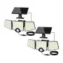 LEPRO 640005-DW-2 Solar Motion Sensor Light, 2-Pack, 600 Lumens, 6500K Cool White, IP65 Waterproof, 3 Modes, Wall-Mounted
