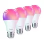 LEPRO B1-EU-4 E27 Wi-Fi Żarówki LED, 4 szt., 9W (odpowiednik 60W), 806lm, Ciepła biel 2700K, ściemniane, kompatybilne z inteligentnym domem Alexa i Asystent Google