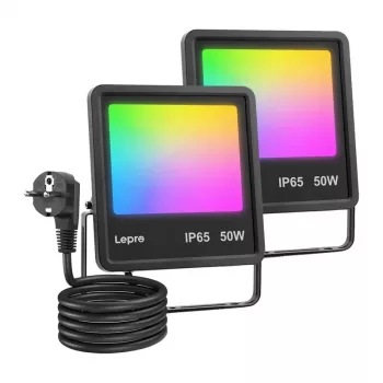 Lepro F1 50W naświetlacz LED IP65 5000Lm 5000K światło dzienne montowalny na ścianie