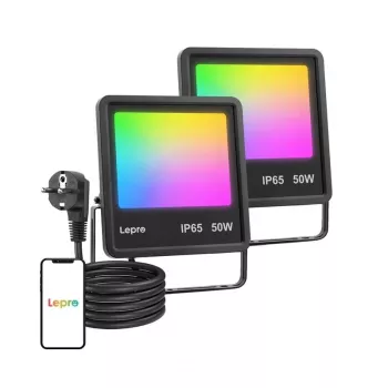 Lepro F1 50W naświetlacz LED IP65 5000Lm 5000K światło dzienne montowalny na ścianie