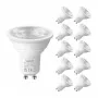 LEPRO GU10 Żarówka LED 3.6W 345lm 6500K Światło dzienne Biała 38° Kąt świecenia 10 szt.