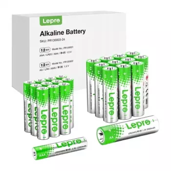 LEPRO PR130003-24 Baterie alkaliczne AA/AAA, 24 szt. | 1,5 V długotrwała moc
