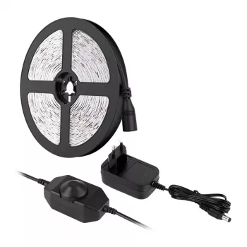 LEPRO PR4100067-WW-EU 5m Taśma LED Ciepła Biel 3000K 300 diod SMD 2835 12W 1000lm ściemniana z wtyczką EU