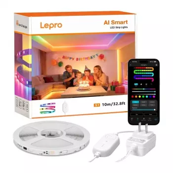 Lepro S1 10m Wi-Fi Bluetooth RGBIC Taśma LED