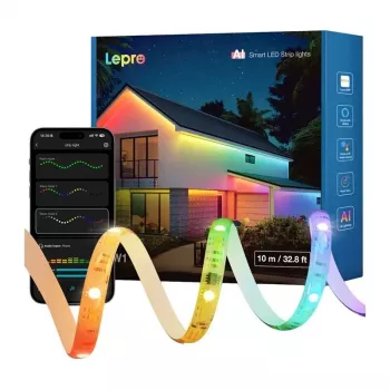 Lepro SW1 10m Wi-Fi Bluetooth RGBIC Taśma LED