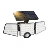 LEPRO WL4000 Lampa solarna – 4000LM, IP65, panel słoneczny 18W z czujnikiem ruchu i pilotem, kabel 5M